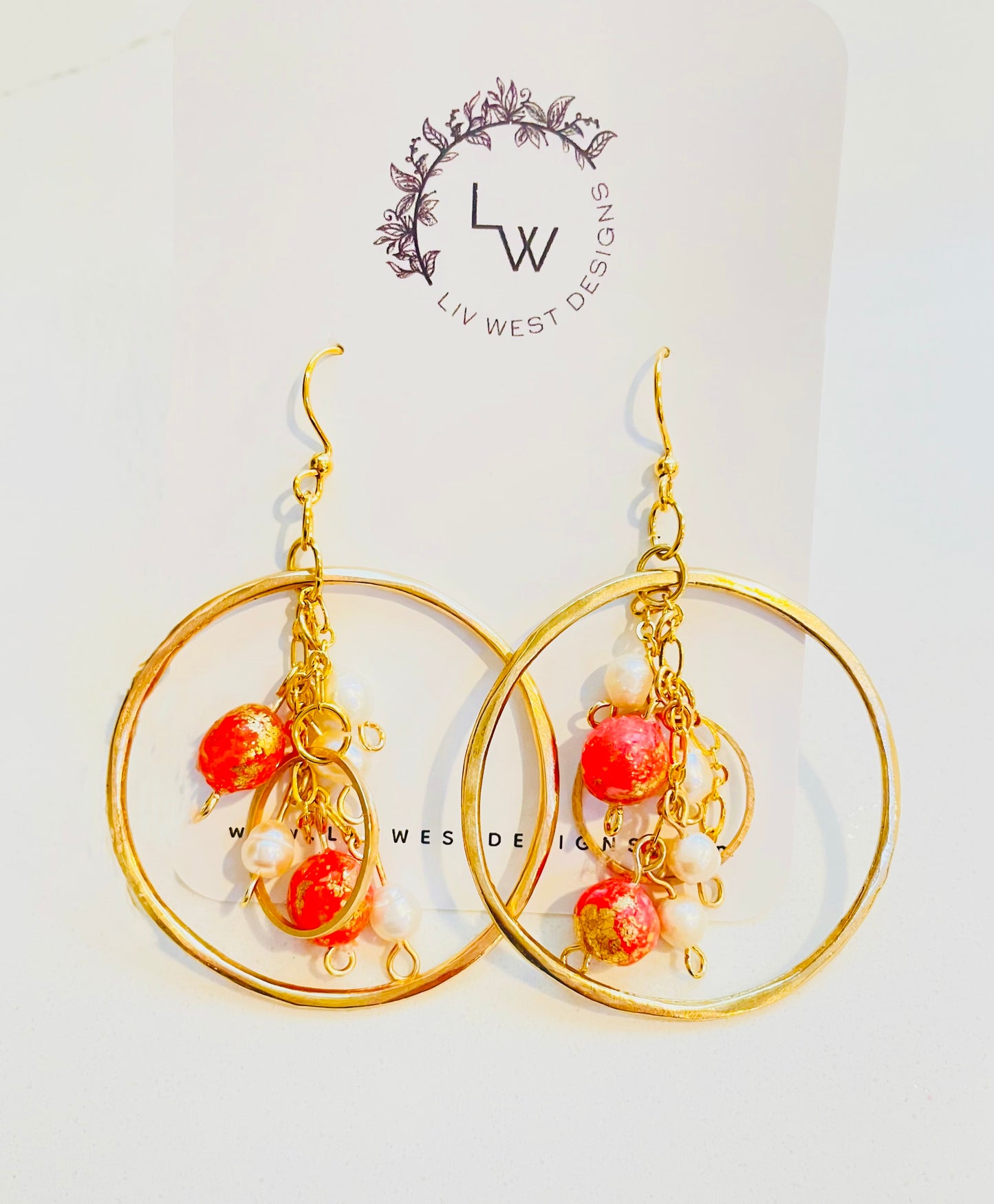 Hand hammered hoops