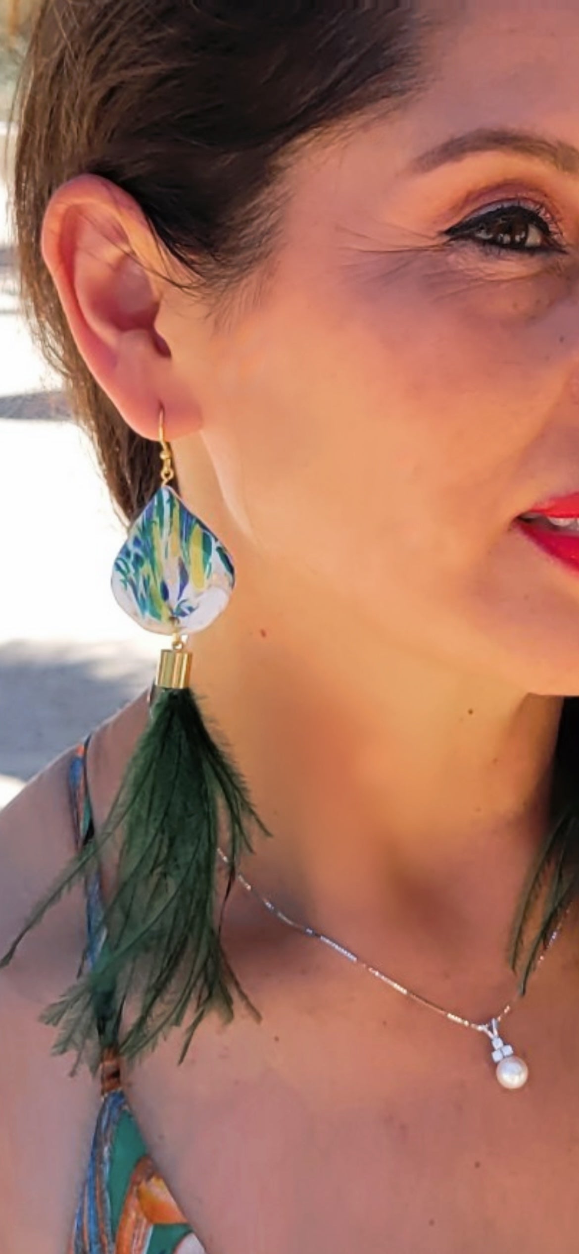 Peacock Earrings