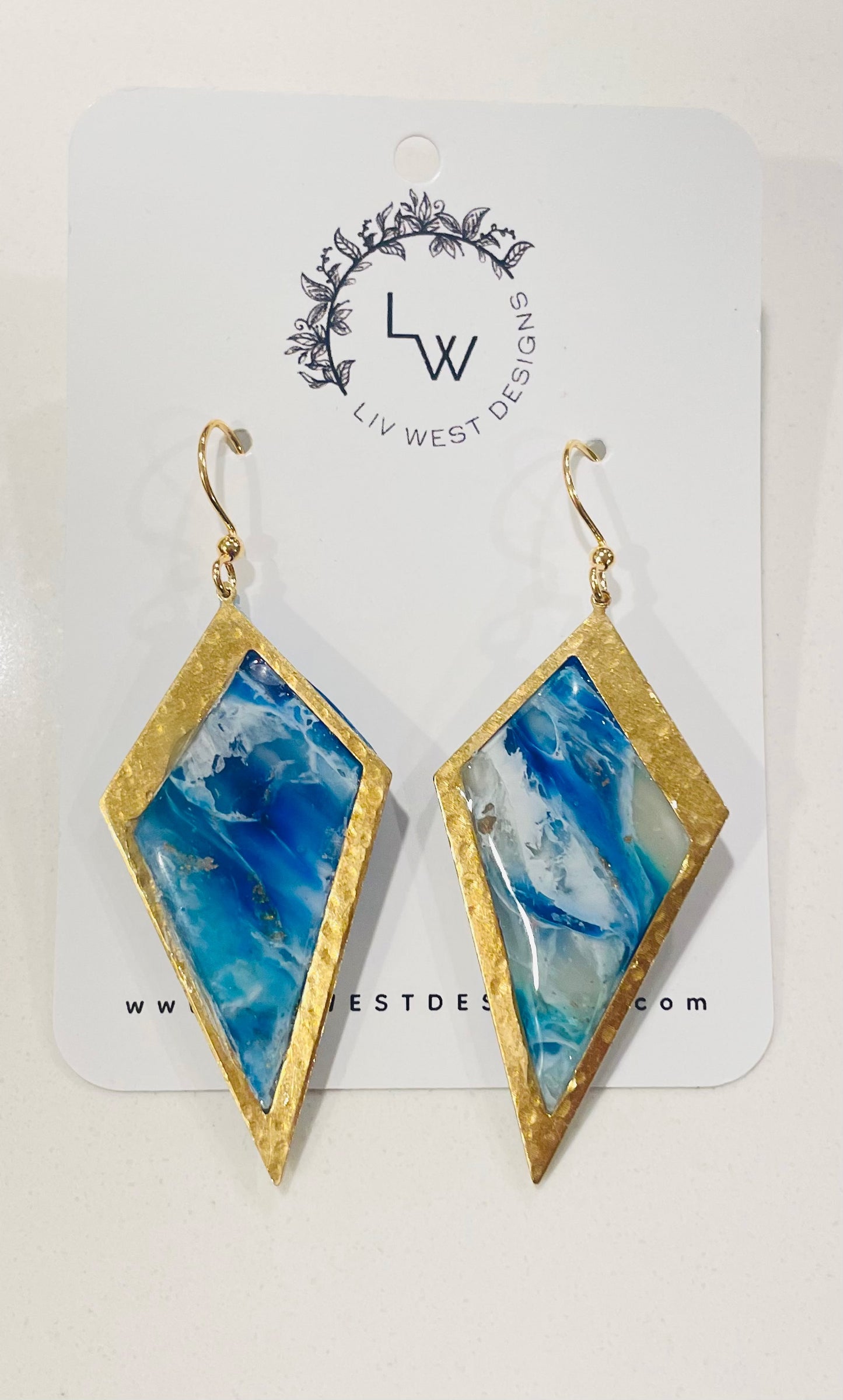 Ocean Vibes Triangle Earrings