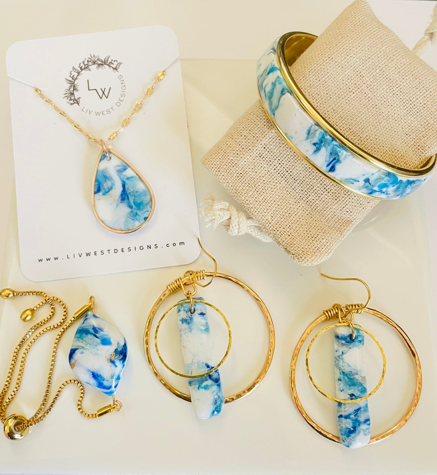 Ocean Vibes Hoop Earrings