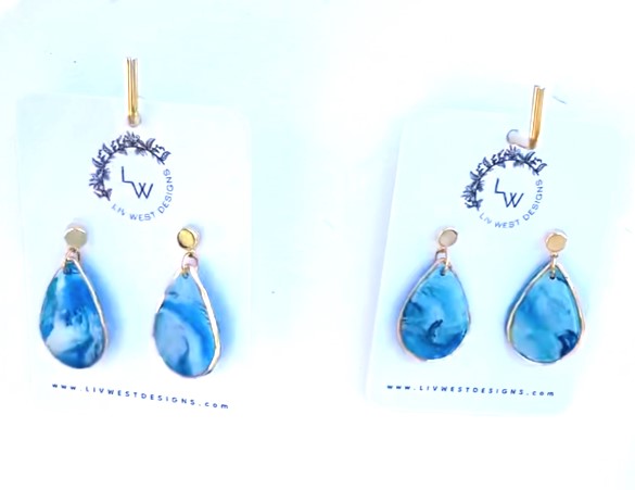 Ocean Vibes Teardrop Earrings